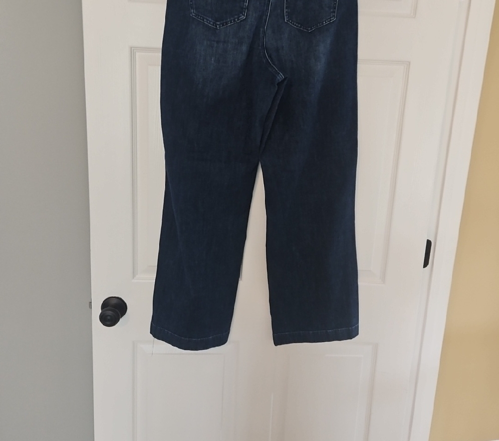 Dark Blue Wide-Leg Women’s Jeans By Talbots - Picture 2 of 7